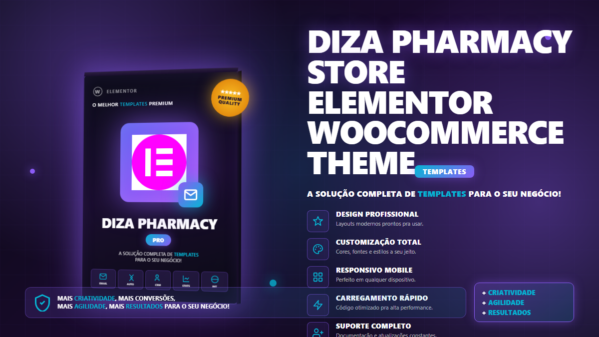 Diza Pharmacy Store Elementor WooCommerce Theme - WP Premium