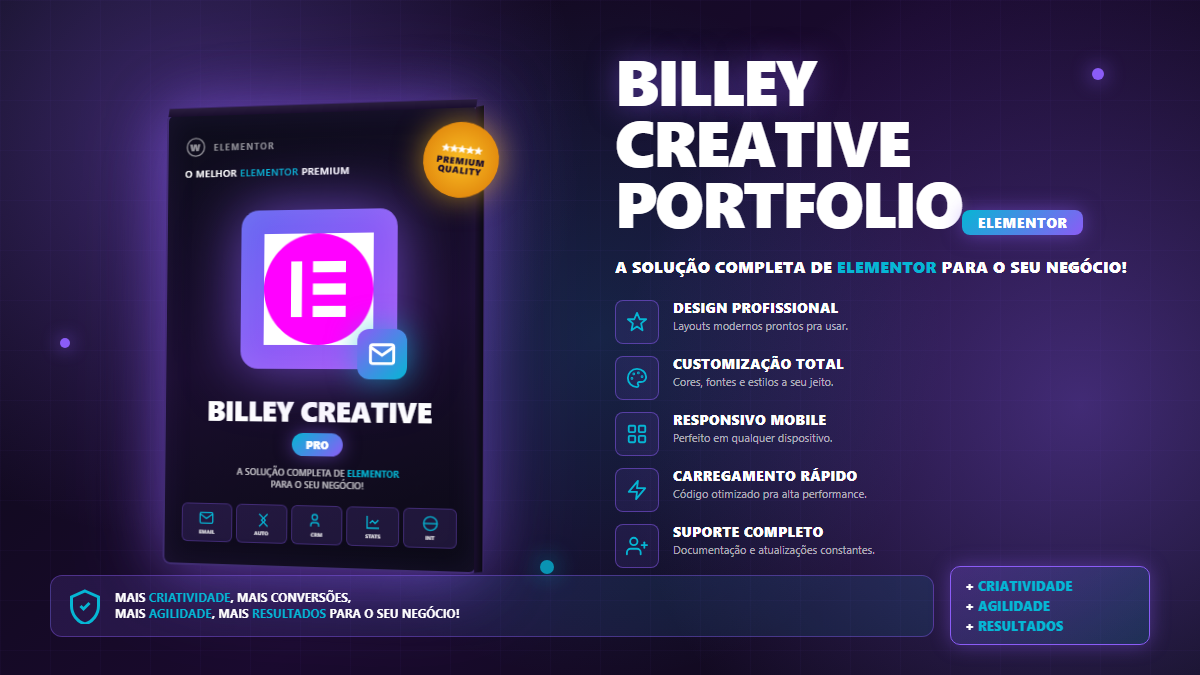 Billey Creative Portfolio & Agency Elementor WordPress Theme - WP Premium
